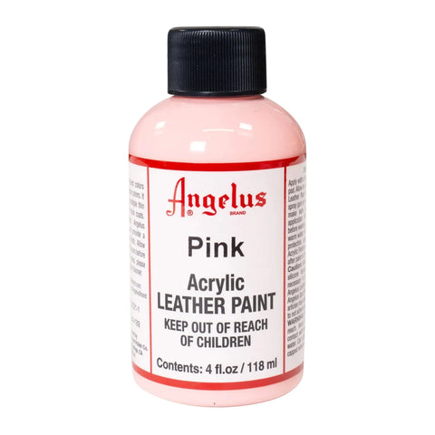 Angelus Pink Acrylic Leather Paint - 4 oz.
