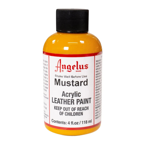 Angelus Mustard Acrylic Leather Paint - 4 oz.