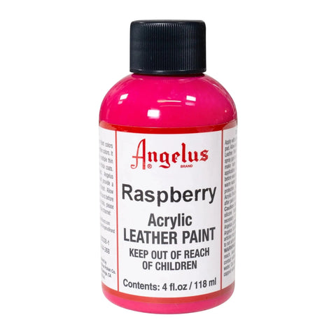 Angelus Raspberry Acrylic Leather Paint - 4 oz.