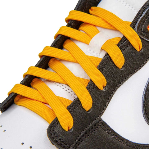 Gold Nike Dunk Shoelaces by Lace Lab