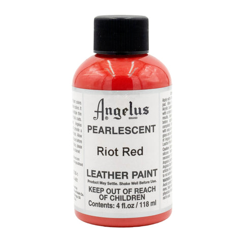 Angelus Riot Red Pearlescent Paint - 4 oz.