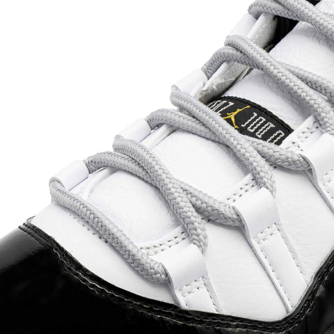 Light Grey - XI Rope Laces on shoe Jordan XI