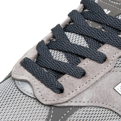 Charcoal Grey Flat Lace Lab Laces