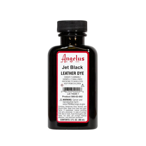 Angelus Jet Black Leather Dye - 3 oz.