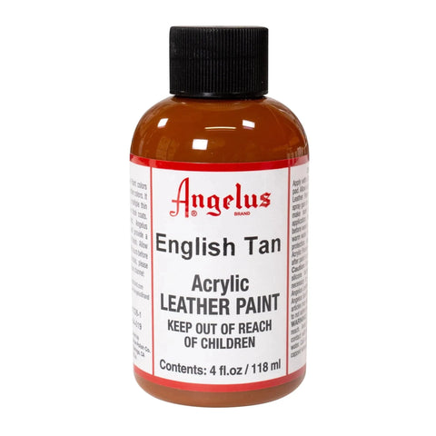 Angelus English Tan Acrylic Leather Paint - 4 oz.