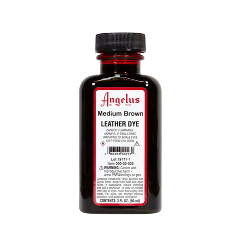 Angelus Medium Brown Leather Dye - 3 oz.