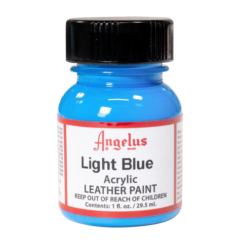 When you customize shoes, put in some clean accents with Angelus Light Blue Paint.