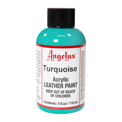 Angelus Turquoise Acrylic Leather Paint - 4 oz.