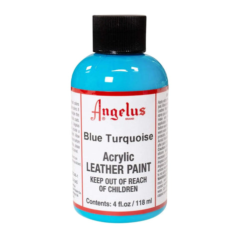 Angelus Blue Turquoise Acrylic Leather Paint - 4 oz.