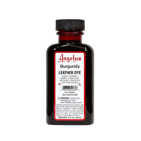 Angelus Burgundy Leather Dye - 3 oz.