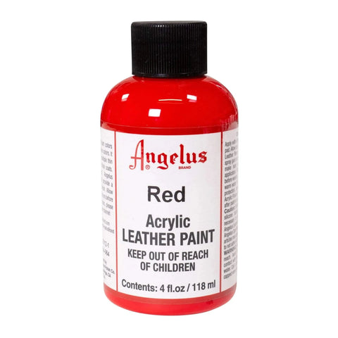 Angelus Red Acrylic Leather Paint - 4 oz.