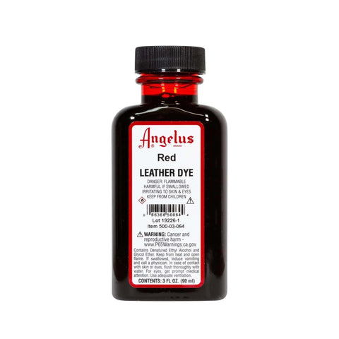 Angelus Red Leather Dye - 3 oz.