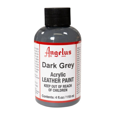 Angelus Dark Grey Acrylic Leather Paint - 4 oz.