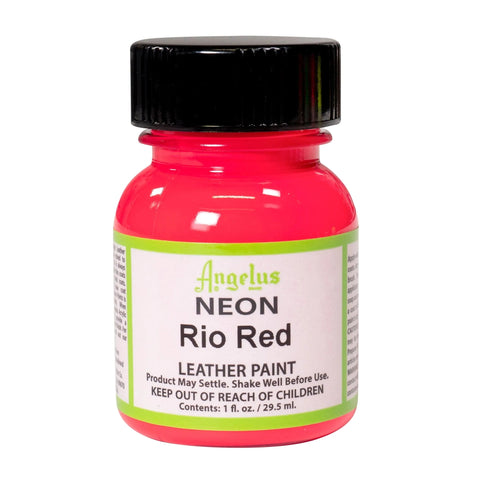 Angelus Rio Red Neon Paint - 1 oz.
