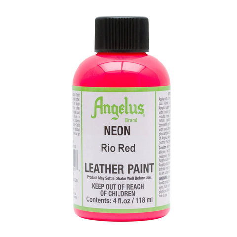 Angelus Rio Red Neon Paint - 4 oz.