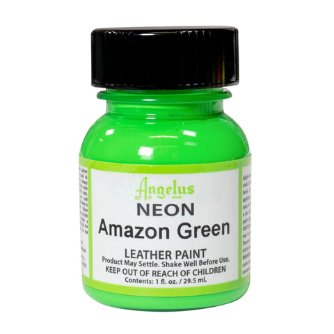 Angelus Amazon Green Neon Paint - 1 oz.