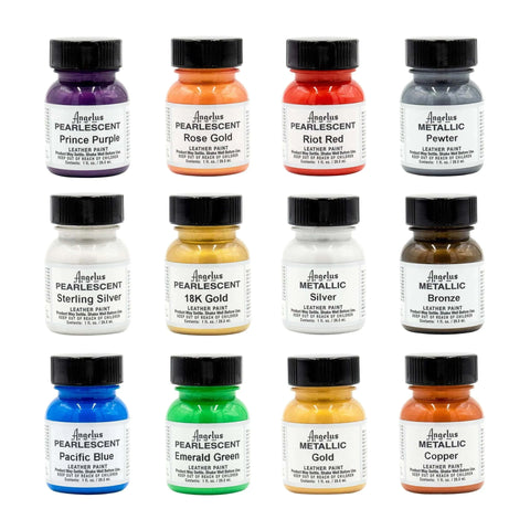 Pearlescent and Metallic Paint Kit - 12 Colors