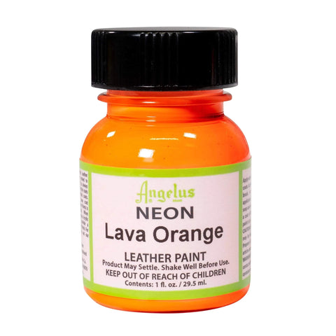 Angelus Neon Lava Orange Neon Paint - 1 oz.