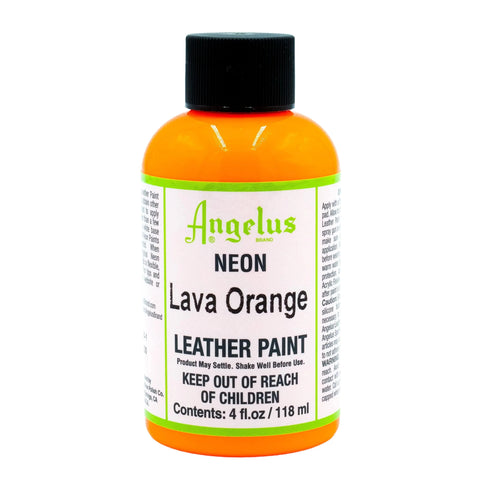 Angelus Neon Lava Orange Neon Paint - 4 oz.