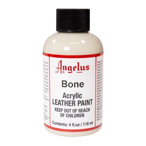 Angelus Bone Acrylic Leather Paint - 4 oz.