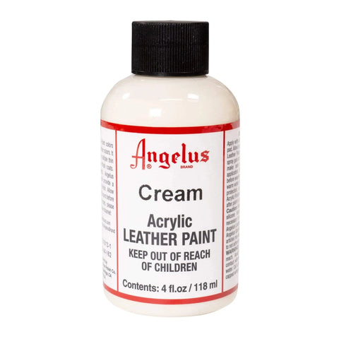 Angelus Cream Acrylic Leather Paint - 4 oz.