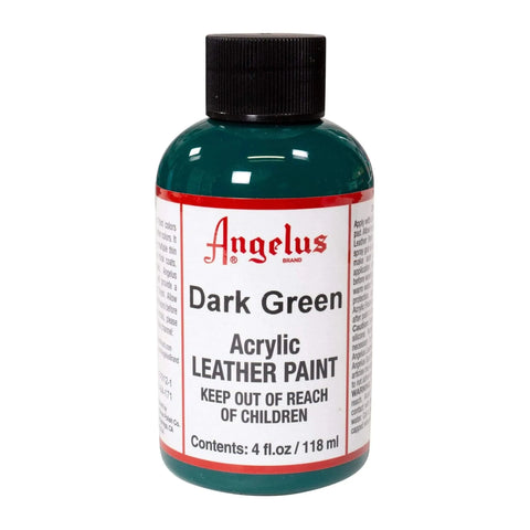 Angelus Dark Green Acrylic Leather Paint - 4 oz.