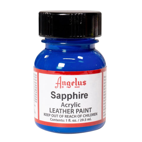 Angelus Sapphire Acrylic Leather Paint - Flexible Shoe Paint