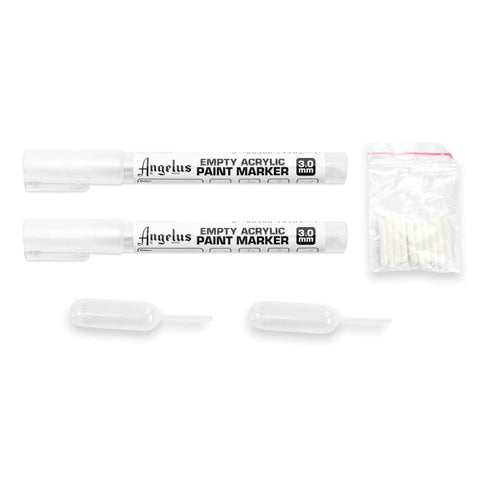 Make your own paint markers with Angelus Empty Paint Markers.