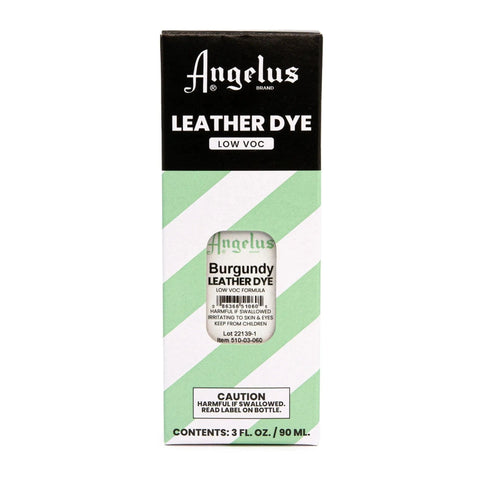Angelus Burgundy Low VOC Leather Dye - Permanent, Long Lasting
