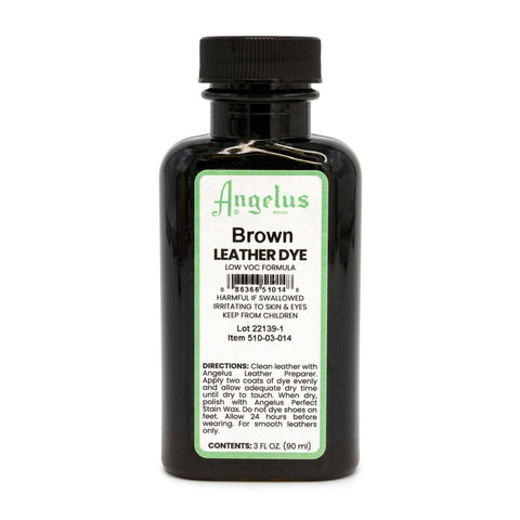 Angelus Brown Low VOC Leather Dye - Permanent Stain
