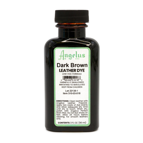 Angelus Dark Brown Low VOC Leather Dye