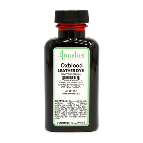 Angelus Oxblood Low VOC Leather DYe