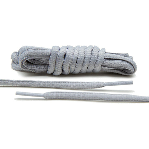 Light Grey - Thin Oval Laces