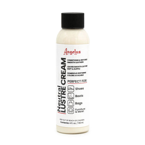 Neutral Lustre Cream - Coditions Smooth Leathers - Mixable w/ Angelus Leather Dyes