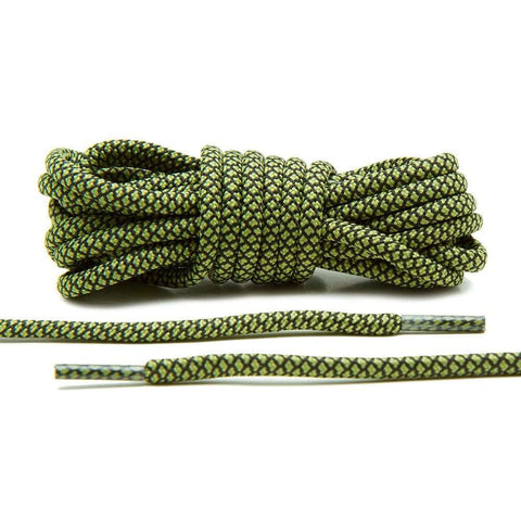 Olive/Black Rope Laces