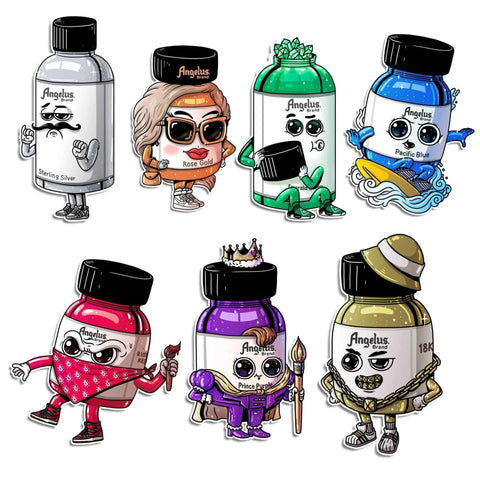 Angelus Direct Aluminum Stickers - Artwork By @AlexMDC Only $7.00 for the pack!