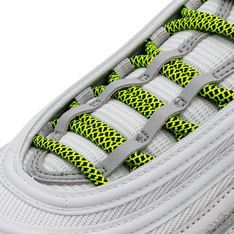 Volt/Black Rope Laces on shoes