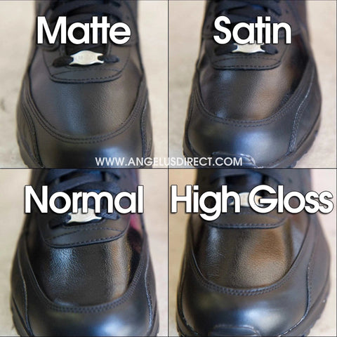 Angelus Direct's Acryclic Finisher comes in Matte, Satin, Normal, and High Gloss.